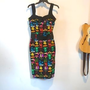 Universal monsters x Unique Vintage wiggle dress